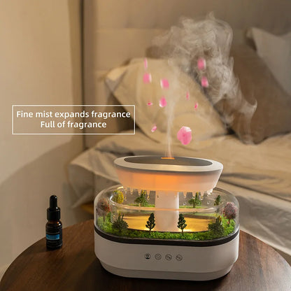 Ultrasonic Aroma Diffuser with White Noise and 7-Color Ambient Light for Relaxation and Sleep Enhancement