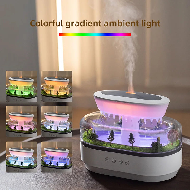 Ultrasonic Aroma Diffuser with White Noise and 7-Color Ambient Light for Relaxation and Sleep Enhancement