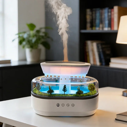 Ultrasonic Aroma Diffuser with White Noise and 7-Color Ambient Light for Relaxation and Sleep Enhancement